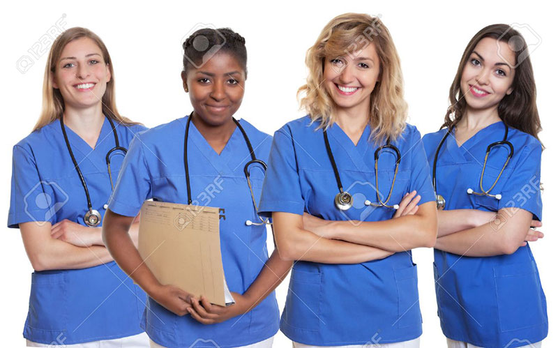 group-of-four-nurses photo