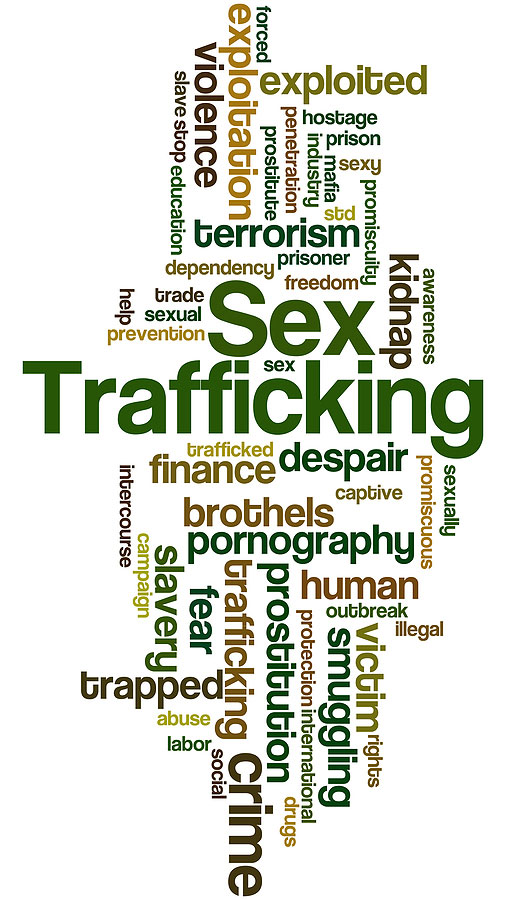 Sex Trafficking, Word Cloud graphic