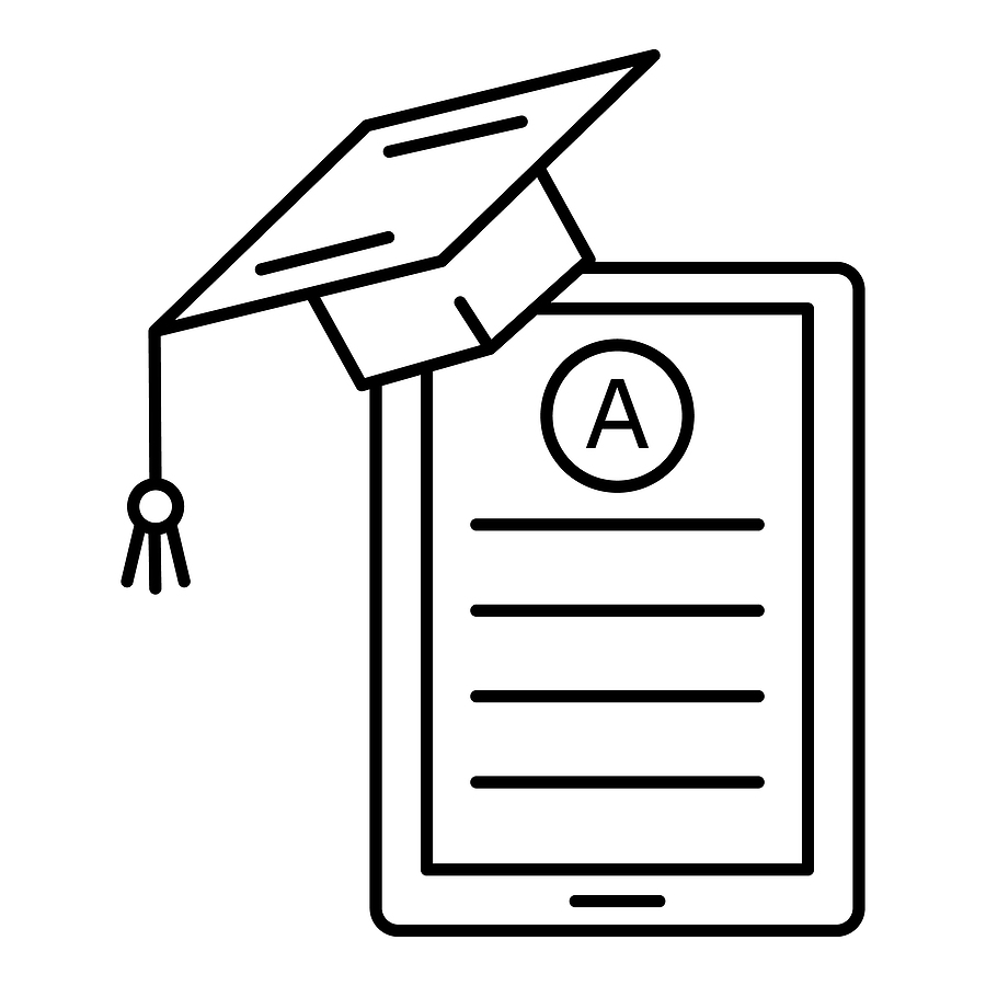 graduation icon graphic