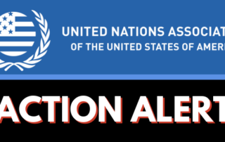 United Nations Association Action Alert graphic