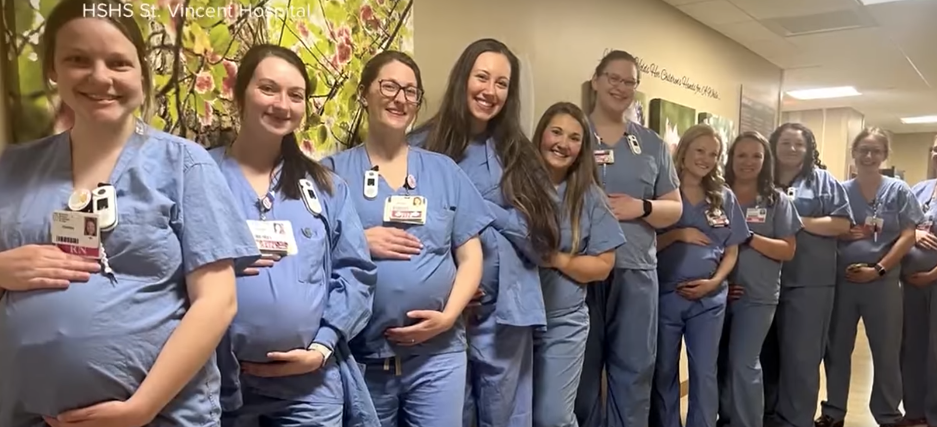 14 pregnant nurses at St. Vincent Hospital 14 pregnant nurses at St. Vincent Hospital photo